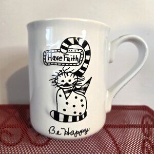 Children of the Inner Light "Have Faith" Kitty Cat Coffee Mug